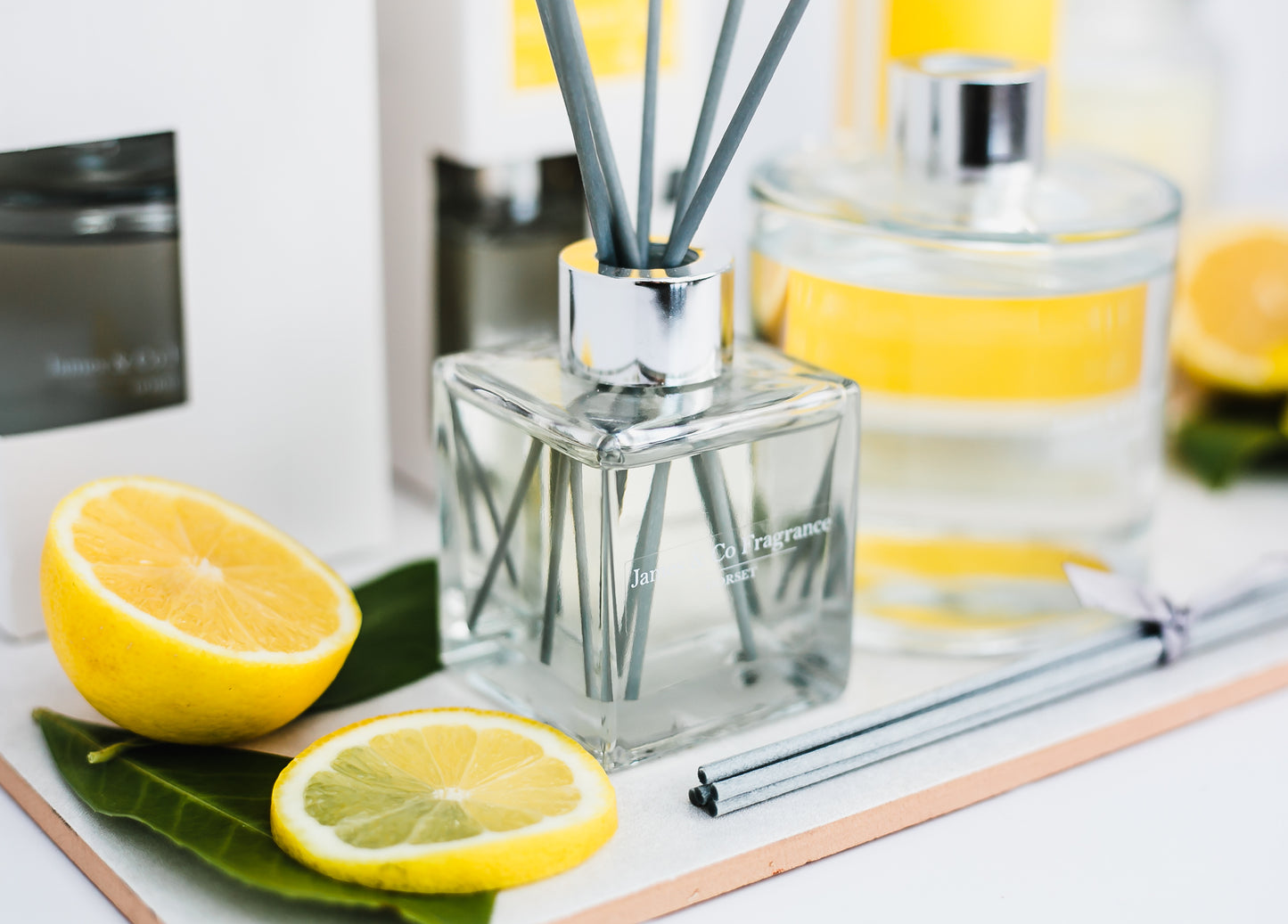 No. 8 Lemon Reed Diffuser – Fresh Citrus