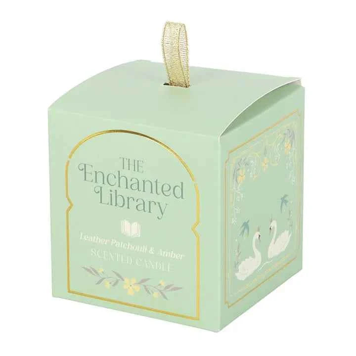 The Enchanted Library Leather, Patchouli & Amber Candle