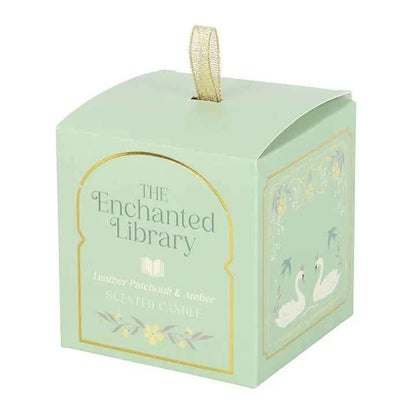 The Enchanted Library Leather, Patchouli & Amber Candle
