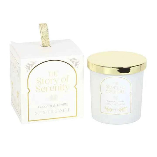 The Story of Serenity Coconut & Vanilla Candle
