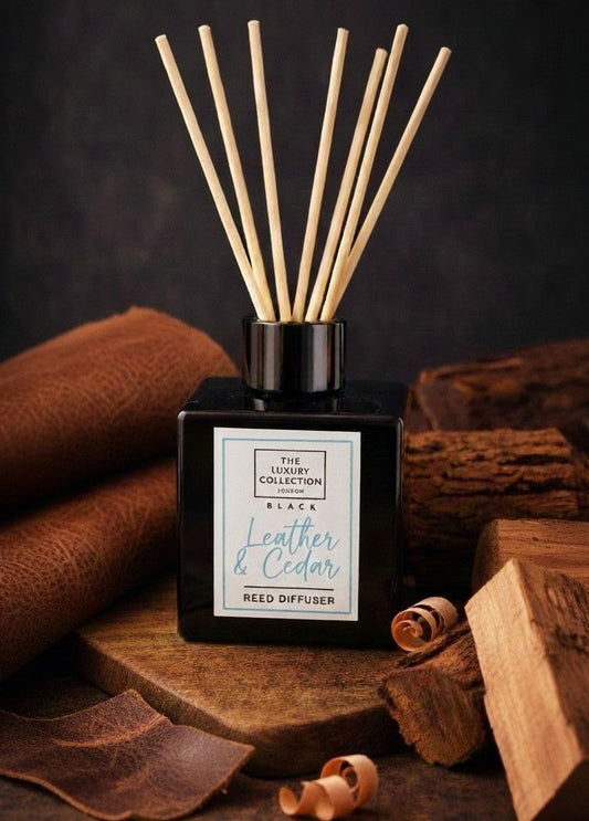 Leather & Cedar Reed Diffuser – 100ml